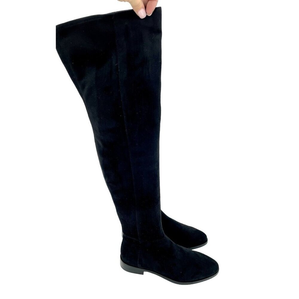 Vince Camuto Hailie Black Faux Suede Over the Knee Boots SZ 7.5 New - Picture 5 of 11